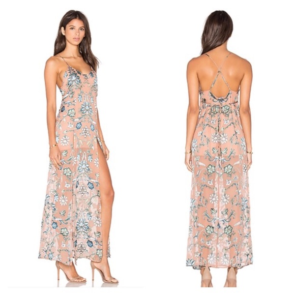 For Love And Lemons Dresses & Skirts - For Love & Lemons Saffron maxi floral dress